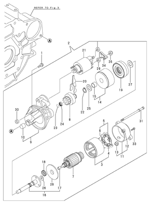 STARTING MOTOR (3TNV70-ASA) STARTING MOTOR (3TNV70-ASA)