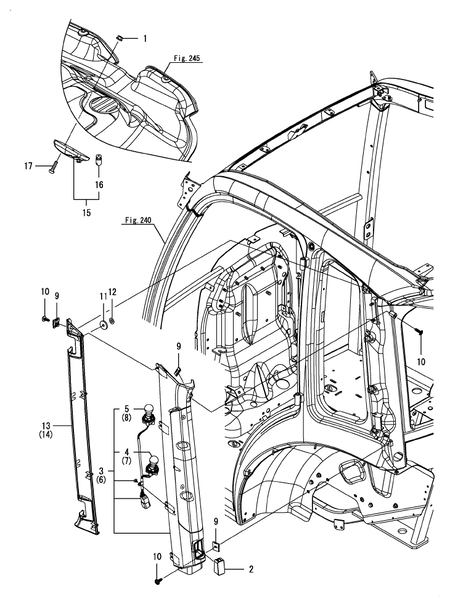LAMP(FLOOR)(REAR)(CABIN) (YT359Y)