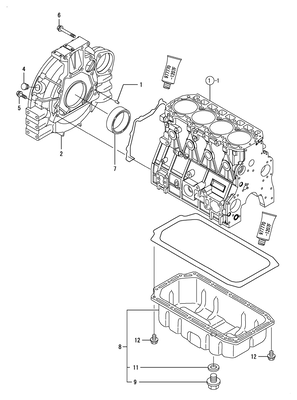 FLYWHEEL HOUSING & OIL SUMP (4TNV98-ZNSA2D) FLYWHEEL HOUSING & OIL SUMP (4TNV98-ZNSA2D)