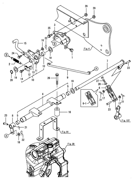 LINK(DIFF LOCK PEDAL) (SA324)