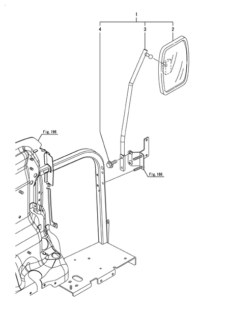 REARVIEW MIRROR(RIGHT) (YT359Y)