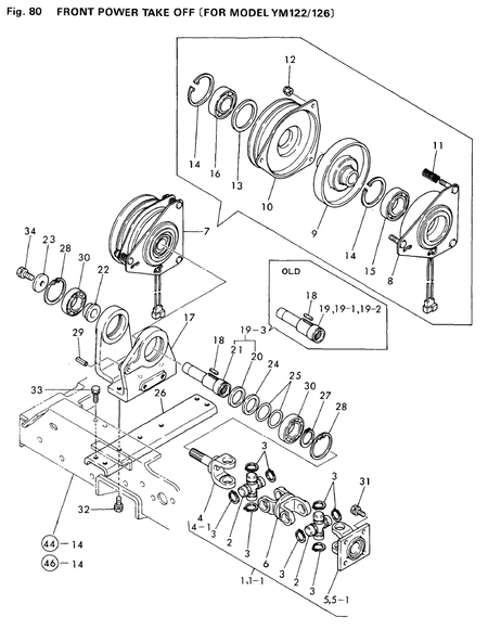 FRONT POWER TAKE OFF (YM142) FRONT POWER TAKE OFF (YM142)