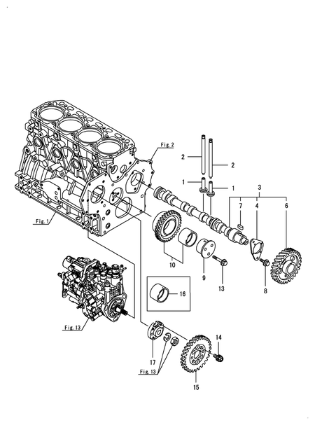 CAMSHAFT & DRIVING GEAR (4TNV84T-GGF)