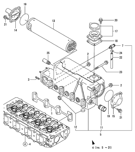 COOLING FRESH WATER COOLER (4TNV84T-GKM)