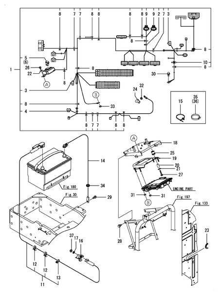WIRE HARNESS(ENGINE) (YM347A)
