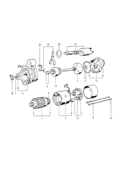 STARTING MOTOR(COMPONENT PARTS (4T95LE-GB) STARTING MOTOR(COMPONENT PARTS (4T95LE-GB)