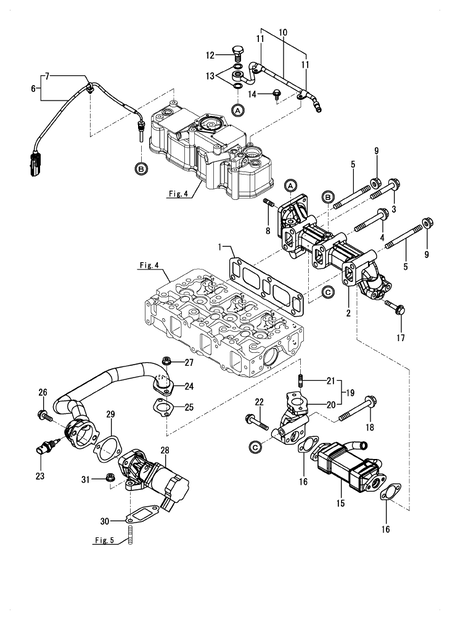 EXHAUST MANIFOLD (3TNV88C-DYI2D)