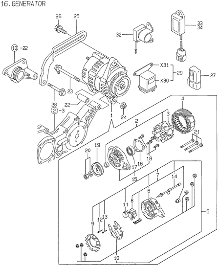 GENERATOR (4TNE84-MS)