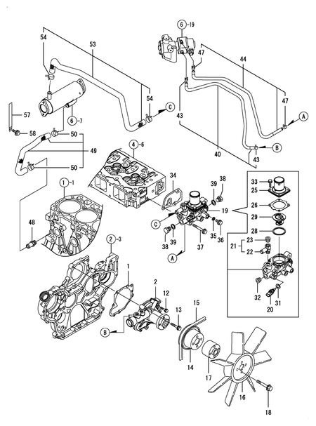 COOLING WATER SYSTEM (4TNV98T-ZSLY)