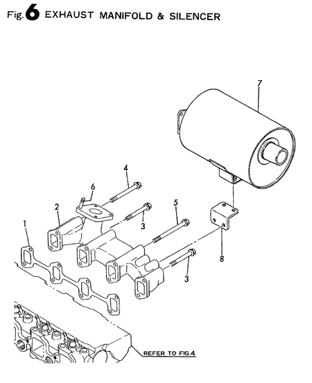 EXHAUST MANIFOLD & SILENCER (4TN84TE-RNS)