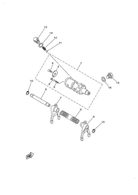 SHIFT CAM & FORK (YU700G-RD(2022US))