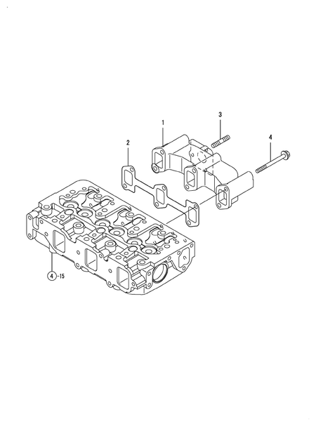 EXHAUST MANIFOLD (3TNV84T-GKL)