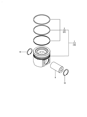 PISTON (4TN107FTT-1SYA2) PISTON (4TN107FTT-1SYA2)