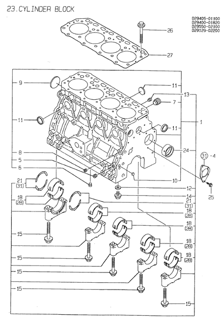 CYLINDER BLOCK (4TN84E-G2) CYLINDER BLOCK (4TN84E-G2)