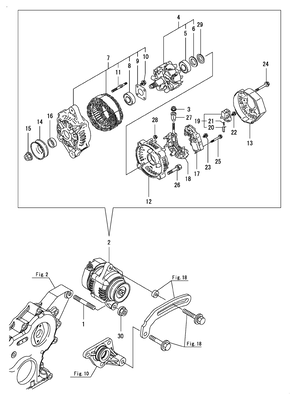 (18A)GENERATOR (4TNV84T-BGGE) (18A)GENERATOR (4TNV84T-BGGE)