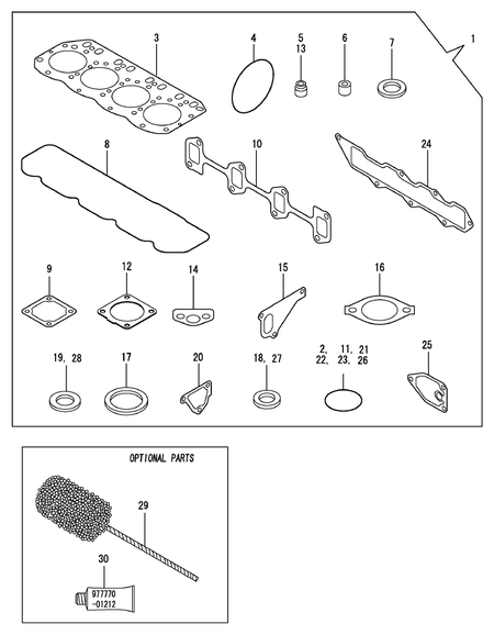 GASKET SET (4TNV88-PNS)