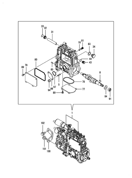 FUEL INJECTION PUMP (3TNM74F-SAFS)