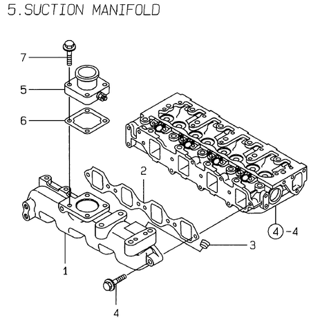 SUCTION MANIFOLD (4TNE84-ELAN)