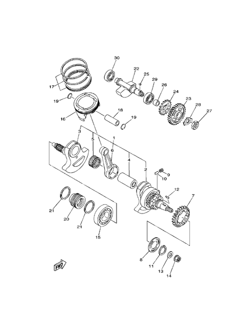 CRANKSHAFT & PISTON (YU700G(2019US))