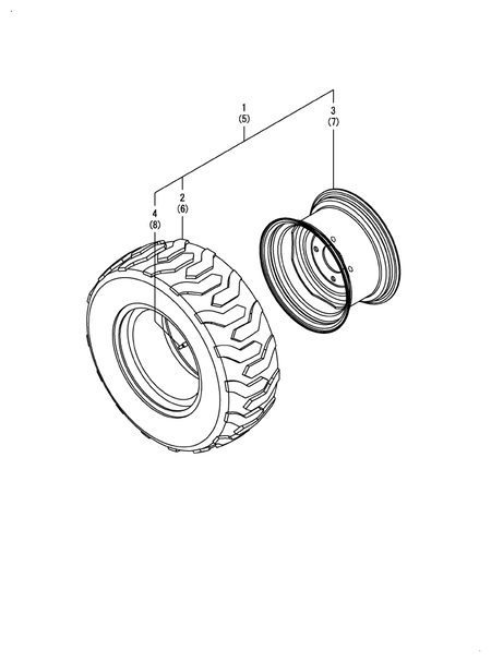 FRONT WHEEL TIRE(R4) (SA324)