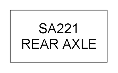 REAR AXLE (SA221)