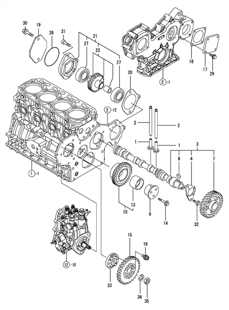 CAMSHAFT & DRIVING GEAR (4TNV84-KLAN) CAMSHAFT & DRIVING GEAR (4TNV84-KLAN)