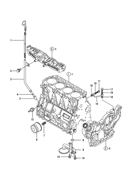 LUB. OIL SYSTEM (4TNE98-BQFLC)