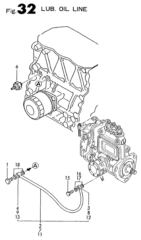 LUB. OIL LINE (4TN82E-S) LUB. OIL LINE (4TN82E-S)