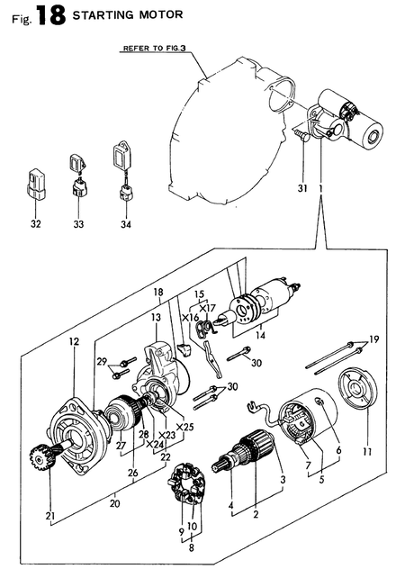 STARTING MOTOR (4TN84TE-RNS)
