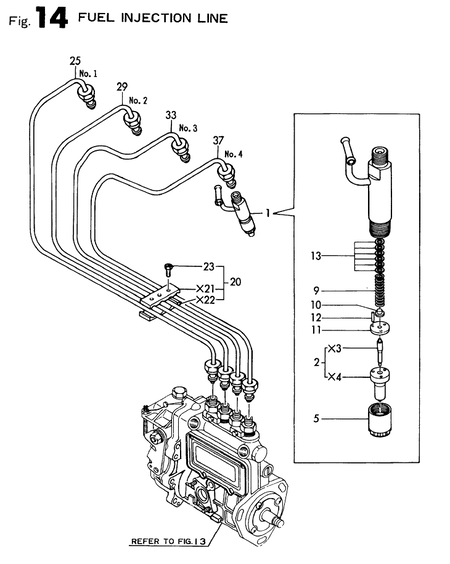 FUEL INJECTION LINE (4TN84TE-RNS)