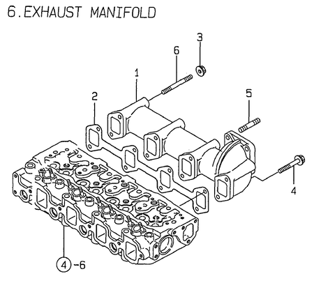 EXHAUST MANIFOLD (4TNE88-MS)