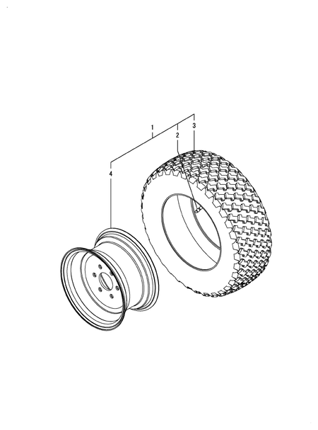 FRONT WHEEL TIRE R3 (EX450(YANMAR))