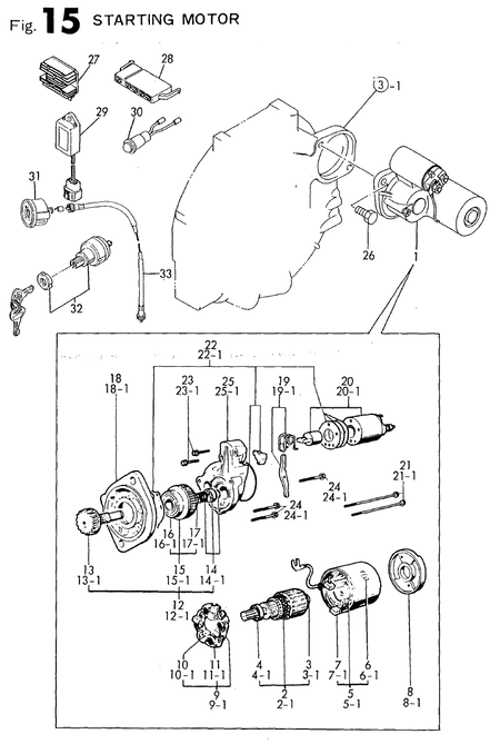 STARTING MOTOR (4TN82L-RTGS)