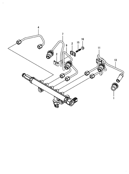 FUEL HIGH PRESSURE PIPE (4TN107FTT-6SMU2)