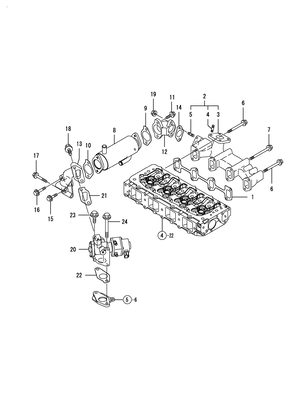 EXHAUST MANIFOLD (4TNV84T-ZDSA3D) EXHAUST MANIFOLD (4TNV84T-ZDSA3D)