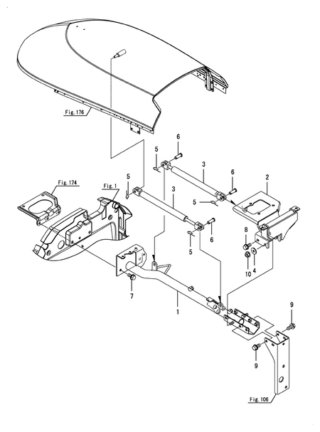 REAR FRAME (YM347A-BR)