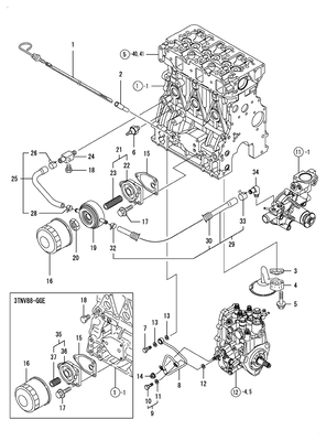 LUB. OIL SYSTEM (3TNV88-DSA3) LUB. OIL SYSTEM (3TNV88-DSA3)