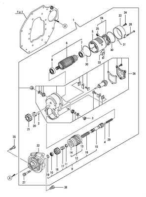 STARTING MOTOR (3TNV88-BNRG3H)