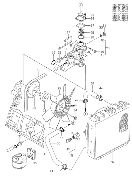 COOLING WATER PUMP (4TN100TL-MCC)