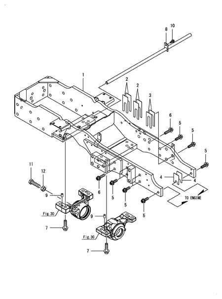 FRONT AXLE BRACKET (YM357A)