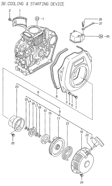 COOLING & STARTING DEVICE (L40AE-DP2D)