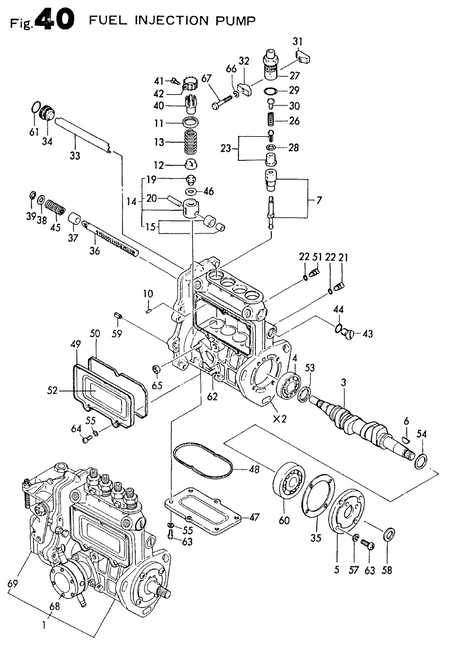 FUEL INJECTION PUMP (4TN82E-S) FUEL INJECTION PUMP (4TN82E-S)