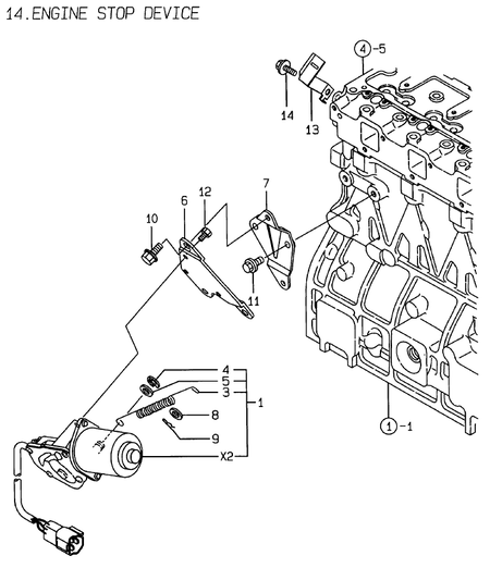 ENGINE STOP DEVICE (4TNE94-DBW)