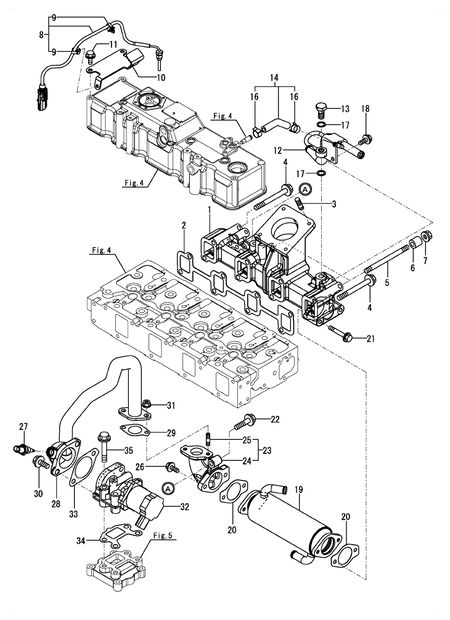 EXHAUST MANIFOLD (4TNV98C-XNITL)