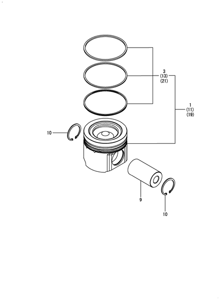 PISTON (4TN107FHT-4SSH1)