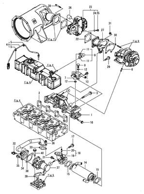 EXHAUST MANIFOLD (4TNV98CT-GGE)
