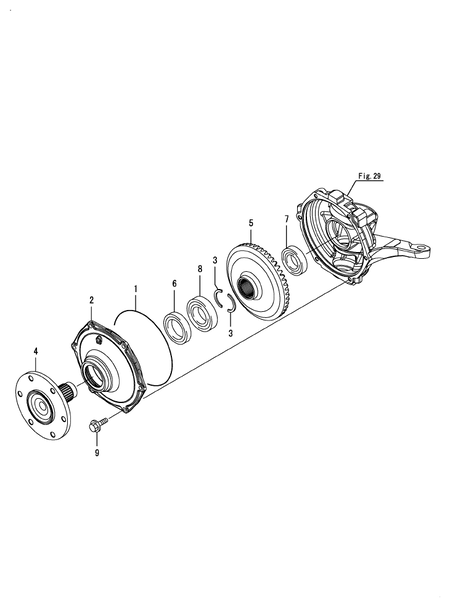 FRONT SPINDLE (YT235Y)