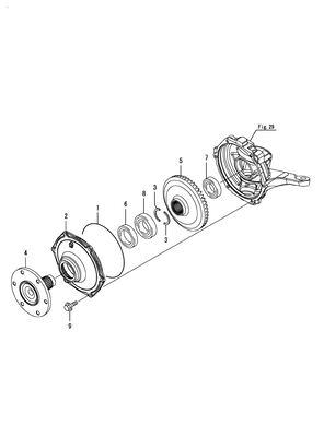FRONT SPINDLE (YT235Y)