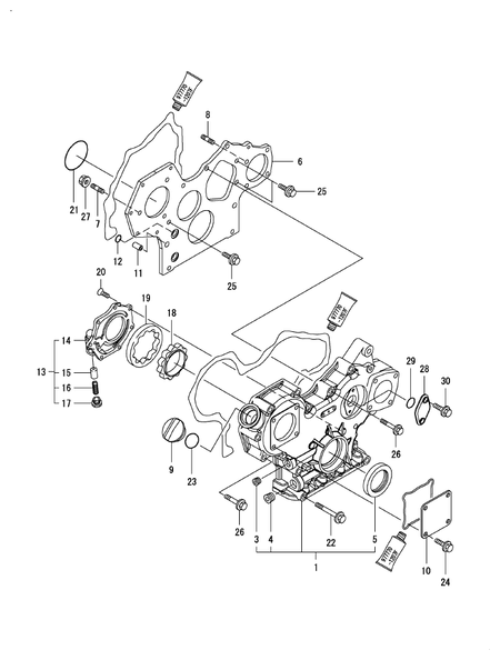 GEAR HOUSING (3TNV88-XRE2) GEAR HOUSING (3TNV88-XRE2)