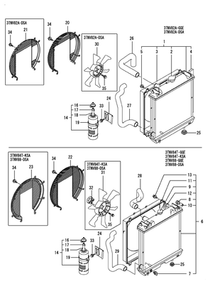 RADIATOR (3TNV82A-DSA) RADIATOR (3TNV82A-DSA)